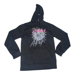 Sp5der Worldwide P*nk Waiter Hoodie Black - Size M - Authentic Design